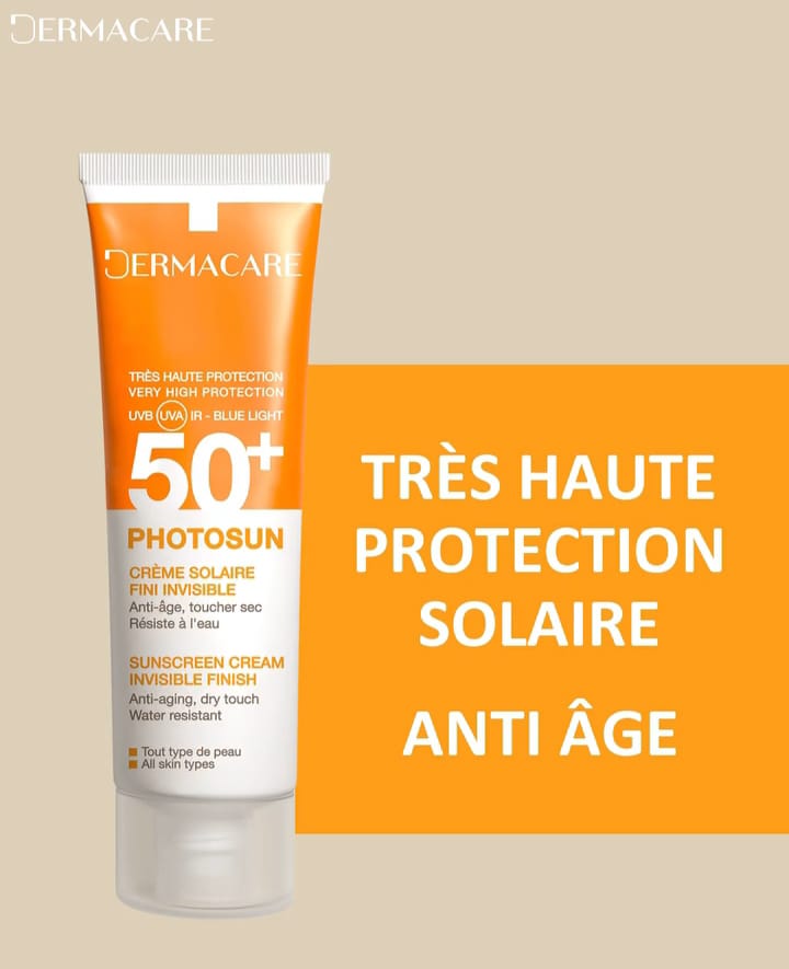 DERMACARE PHOTOSUN CREME SOLAIRE FINI INVISIBLE SPF50+ 50ML