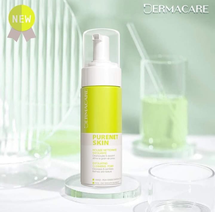 DERMACARE PURENET SKIN MOUSSE NETTOYANTE EXFOLIANTE 150 ML