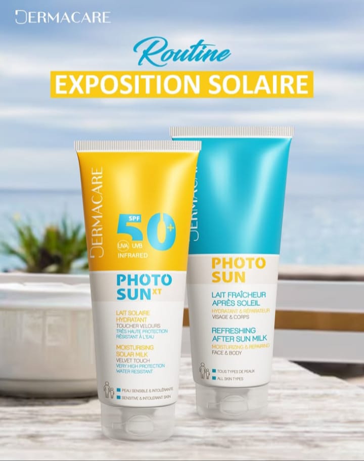 DERMACARE PHOTOSUN PACK LAIT SOLAIRE SPF50+ 200ML + LAIT APRES SOLEIL 200ML GRATUIT