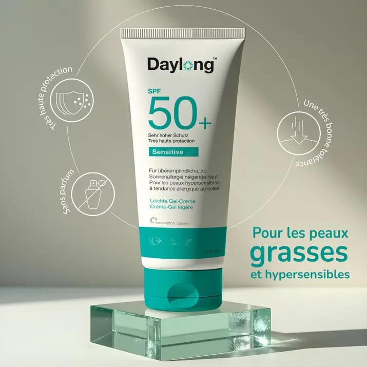 DAYLONG FACE GEL FLUIDE LEGER SPF50+ 50ML