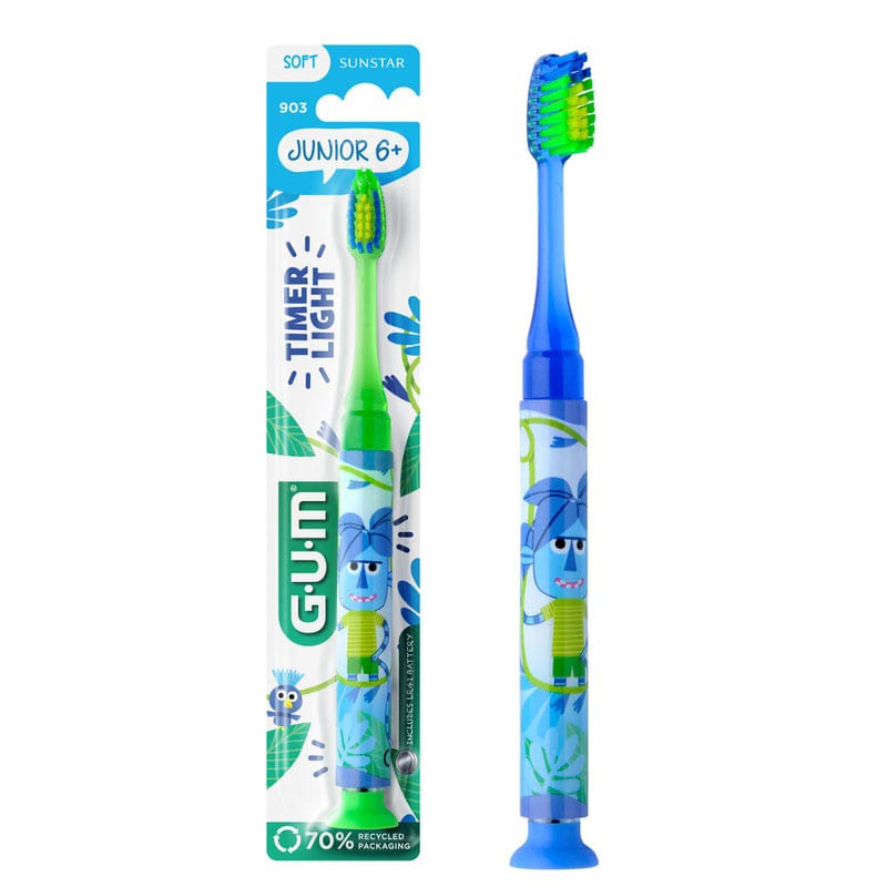 GUM JUNIOR BROSSE A DENT TIMER-LIGHT 6+ - 903