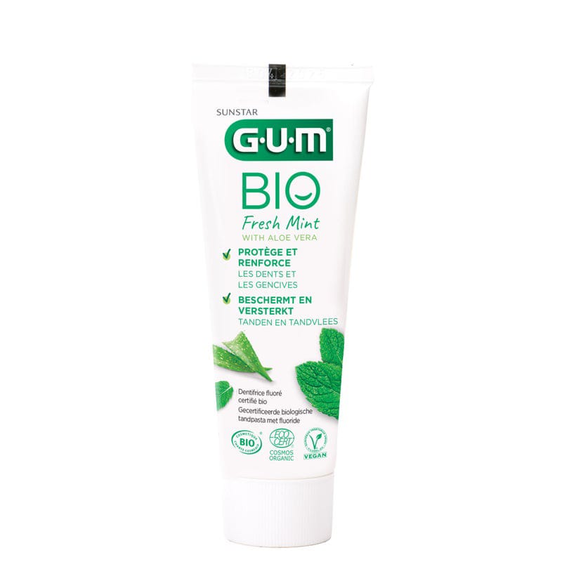 GUM BIO DENTIFRICE FRESH MINT WITH ALOE VERA 75ML