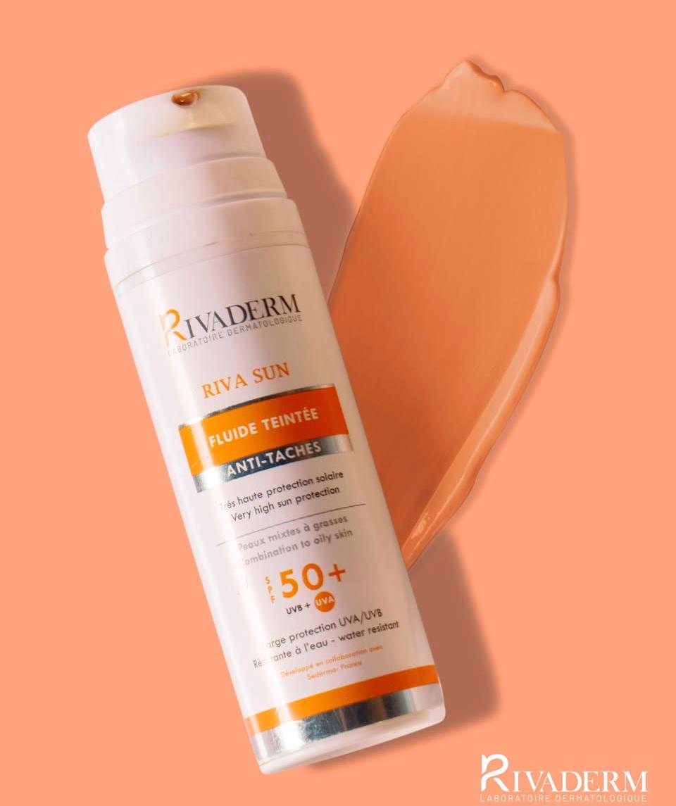 RIVADERM RIVA SUN ECRAN FLUIDE TEINTE SPF50+ 50ML