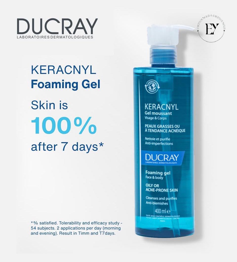 DUCRAY KERACNYL GEL MOUSSANT 400ML