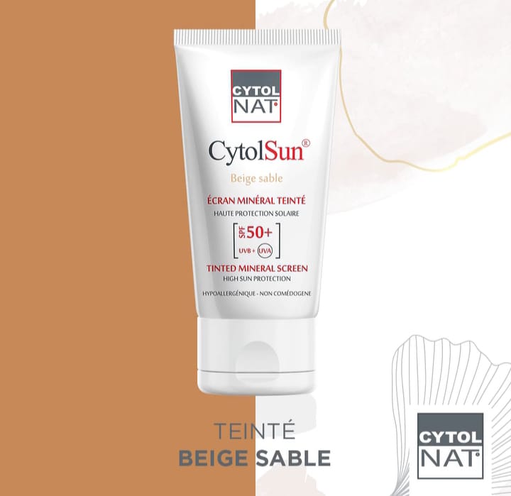 CYTOL CYTOLNAT CYTOLSUN ECRAN SPF50+ TEINTE BEIGE SABLE