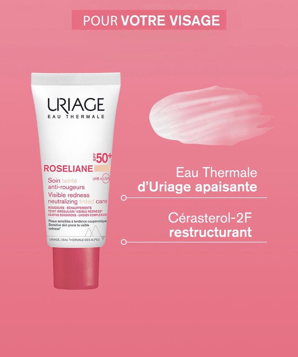 URIAGE ROSELIANE CC CREAM SPF50+ TEINTEE CLAIRE 40ML URIAGE