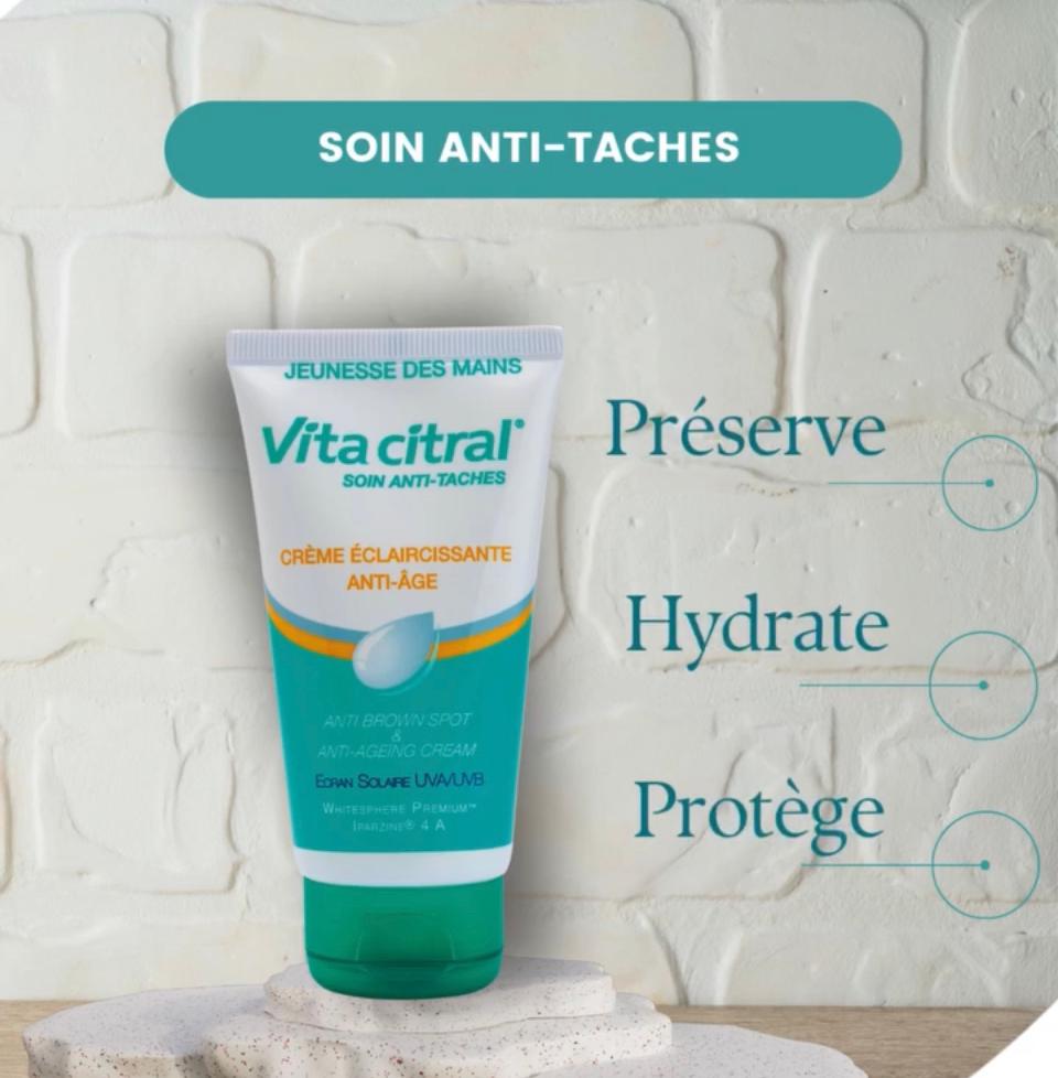 VITA CITRAL SOIN ANTI TACHES CREME ECLAIRCISSANTE MAINS ANTI AGE 75 ML