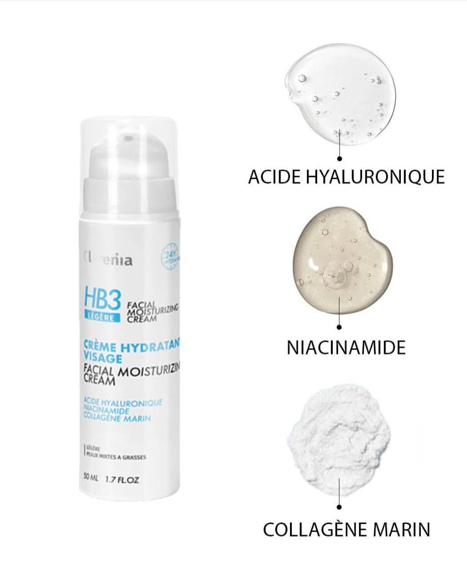 CLARENIA HB3 CREME HYDRATANTE VISAGE RICHE 50ML