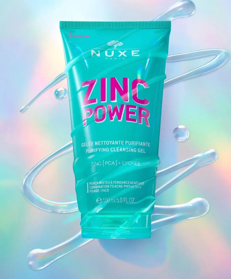 NUXE ZINC POWER GELEE NETTOYANTE PURIFIANTE 150ML