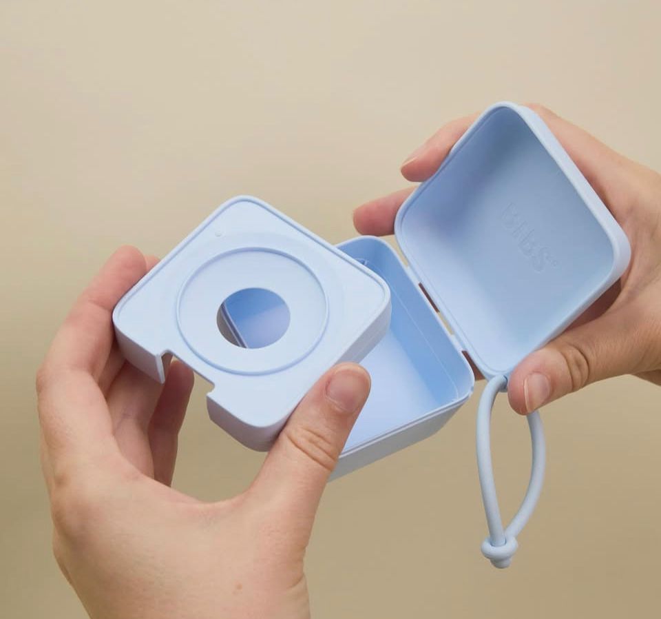 BIBS PACIFIER BOX A TETINES BABY BLUE