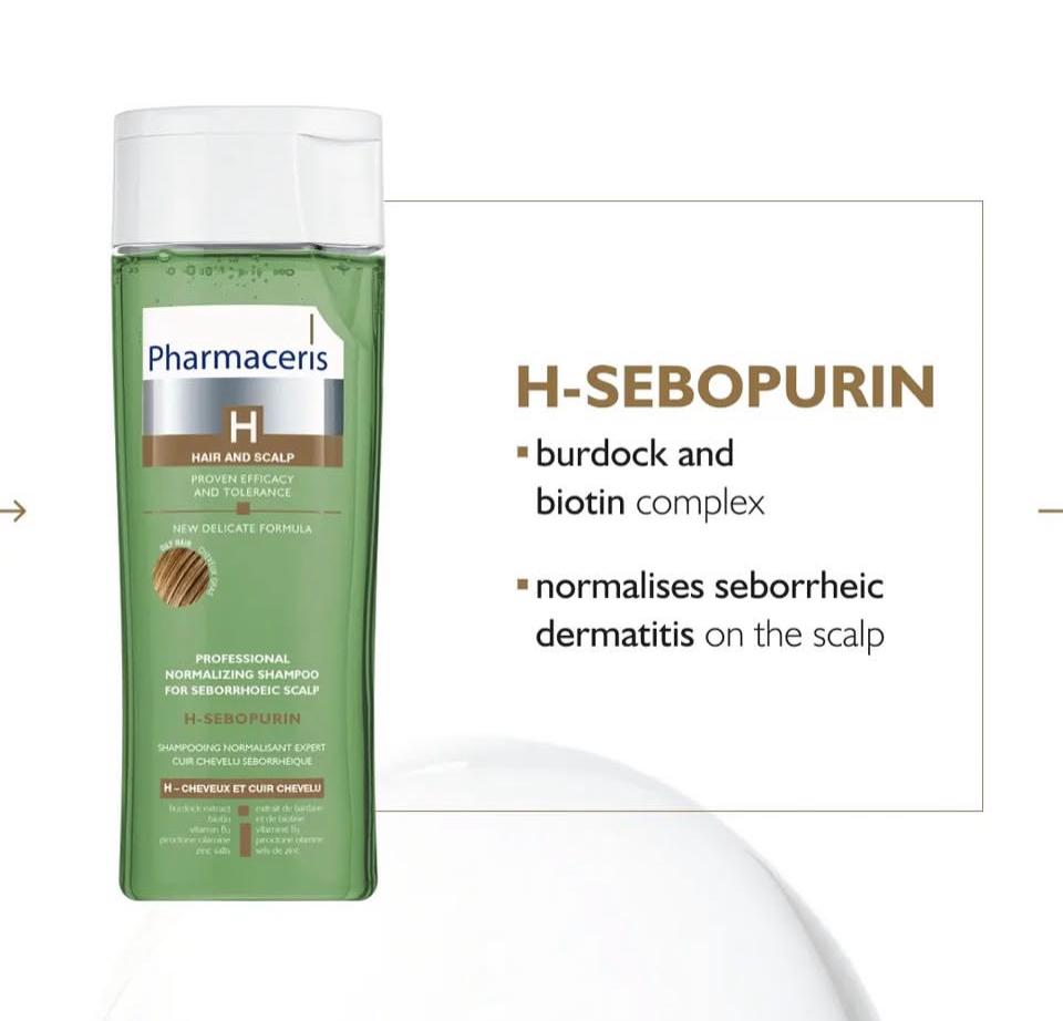 PHARMACERIS SHAMPOOING NORMALISANT CHEVEUX GRAS H-SEBOPURINE 250 ML