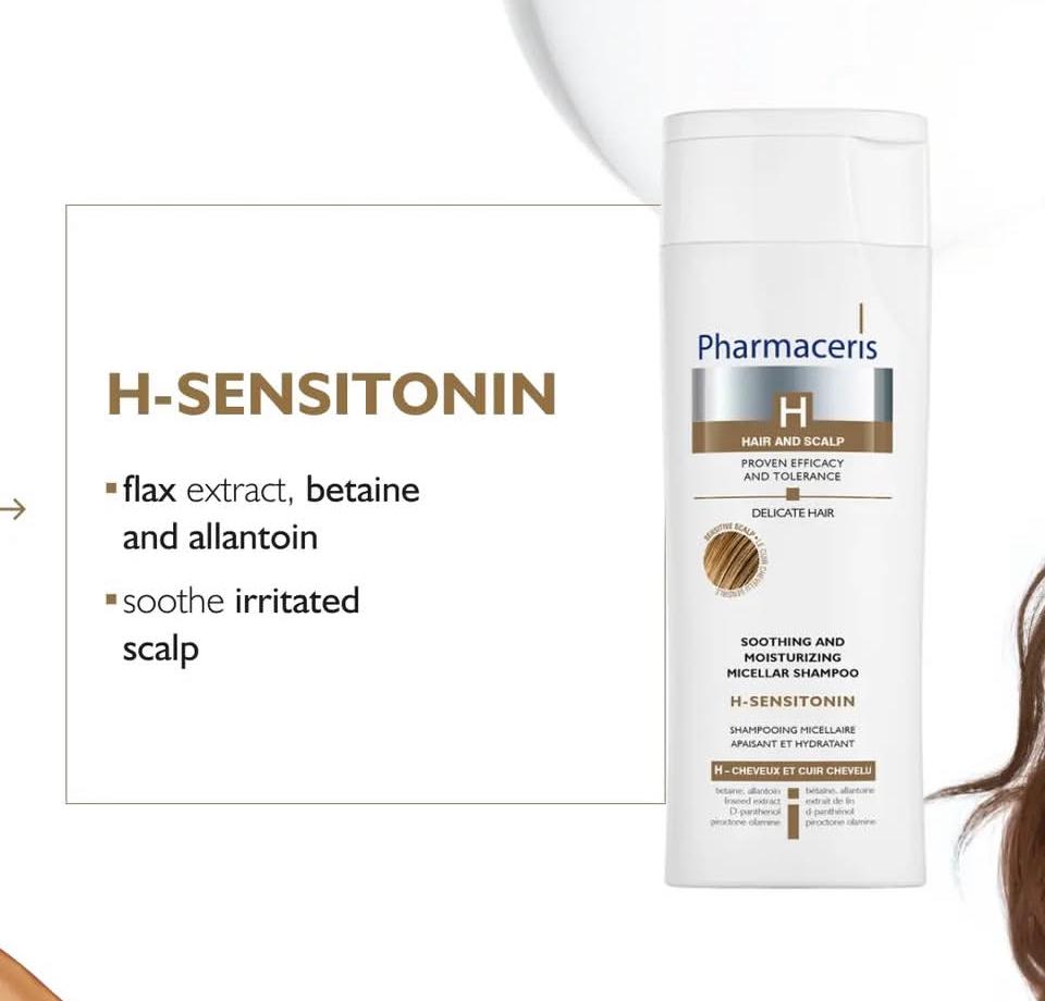 PHARMACERIS SHAMPOOING APAISANT CUIR CHEVELU SENSIBLE H-SENSITONINE 250ML