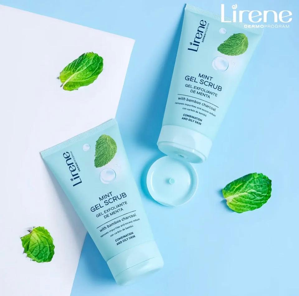 LIRENE GEL SCRUB MENTHE AU CHARBON DE BAMBOU 150ML