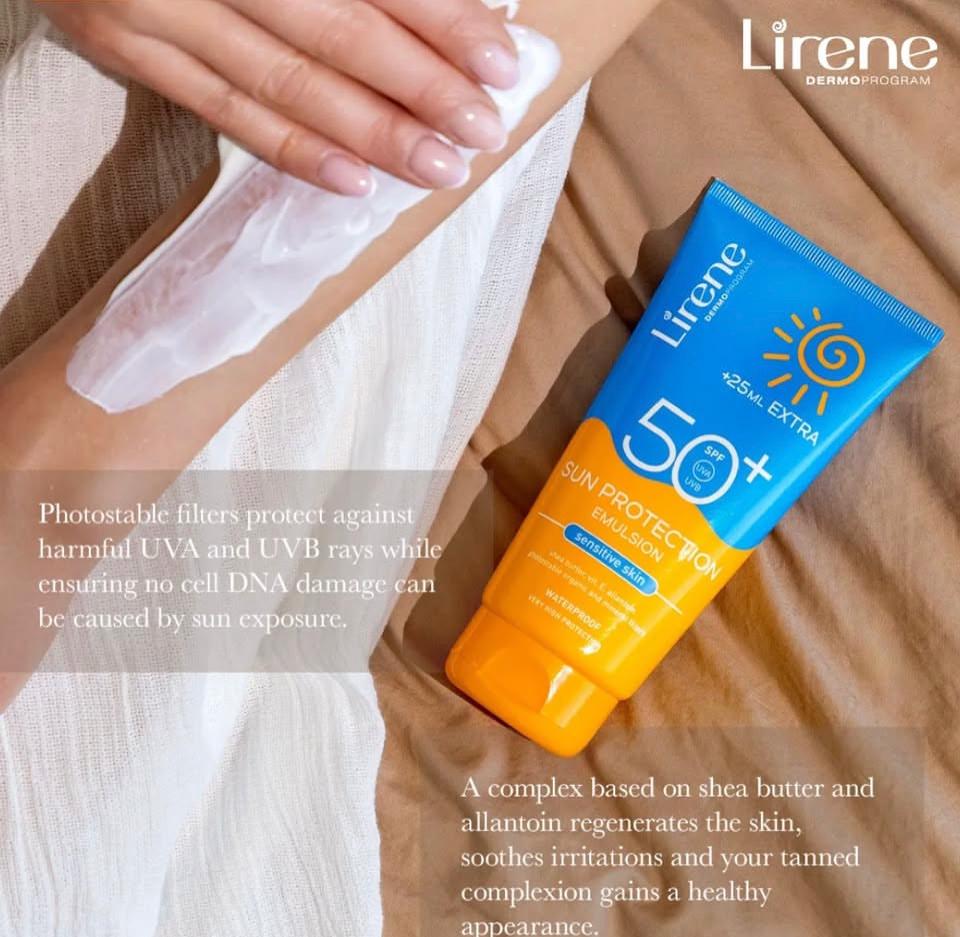 LIRENE lotion protectrice peaux sensibles spf50+ 150ml + 25ml 