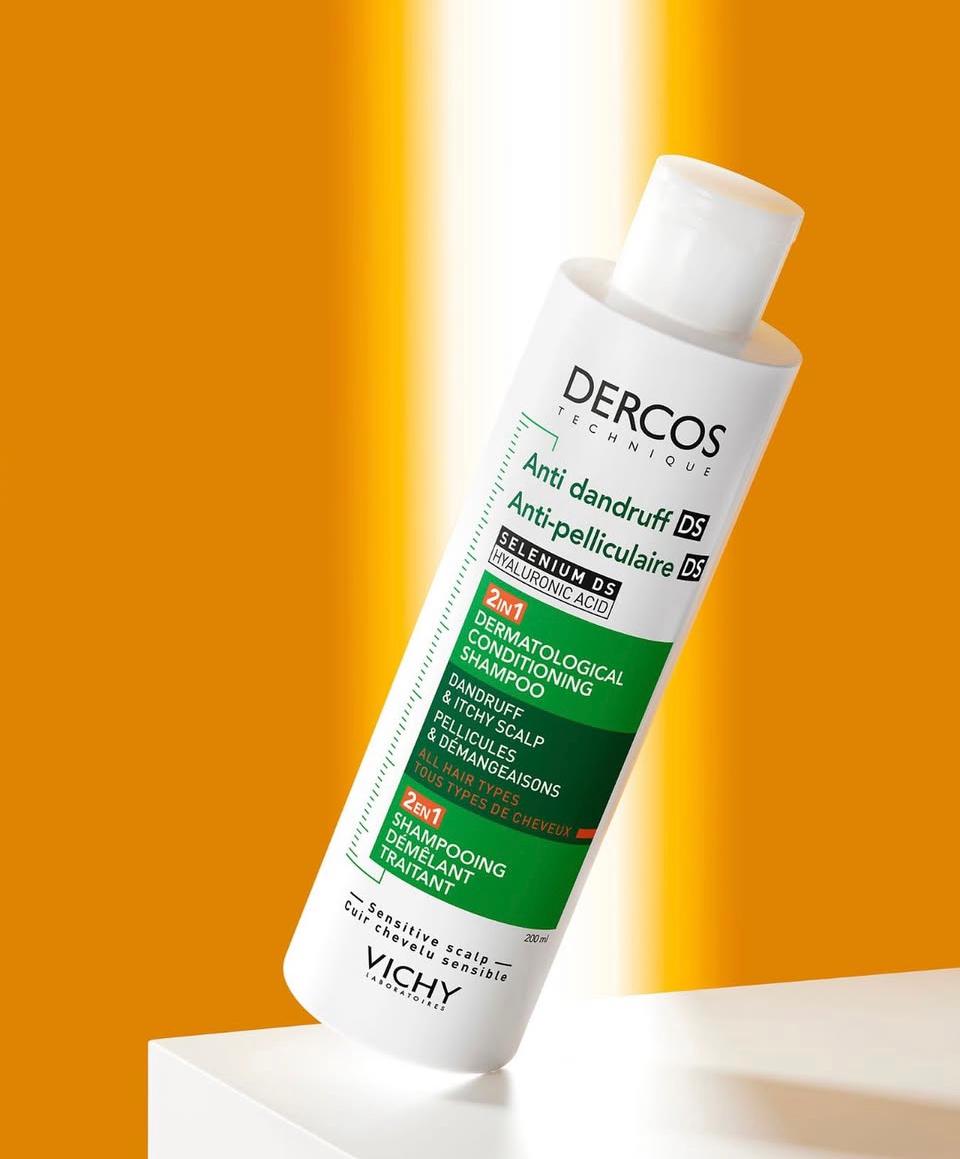 VICHY DERCOS SHAMPOOING 2EN1 ANTI PELLICULAIRE DS ET DEMELANT 200ML