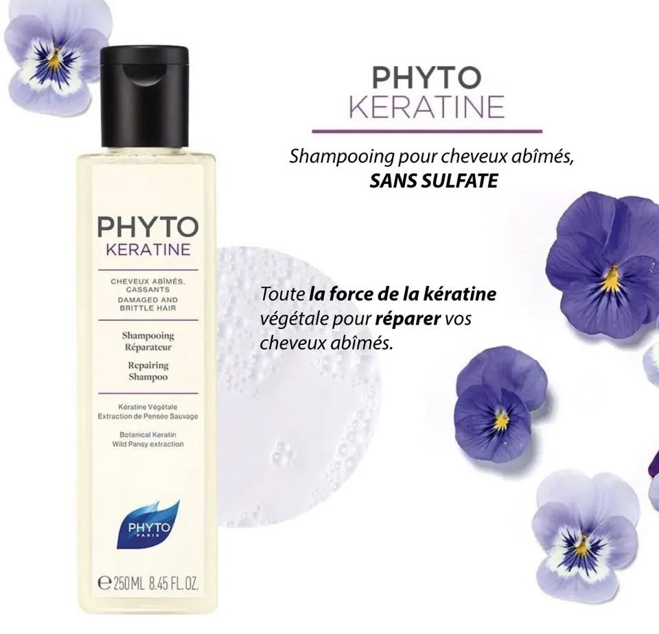 PHYTO PHYTOKERATINE Shampooing Reparateur 250ml