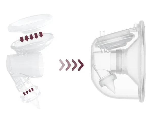 Diaphragme + Valve Momcozy pour Tire-lait Portable S9 Pro/S12 Pro