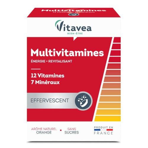 VITAVEA MULTIVITAMINES 12 VITAMINES+7 OLIGO ELEMENTS EFFERVESCENT 24 COMPRIMES