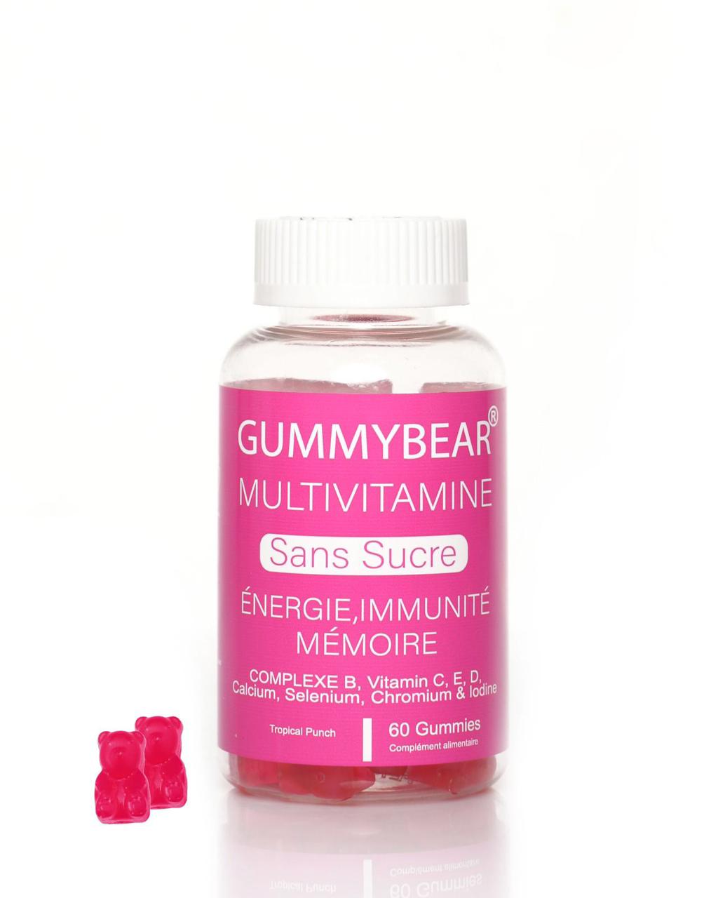 GUMMYBEAR MULTIVITAMINE SANS SUCRE 60 GUMMIES