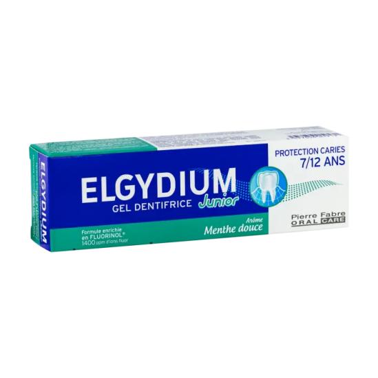  ELGYDIUM GEL DENTIFRICE JUNIOR MENTHE DOUCE 7/12 ANS 50 ML