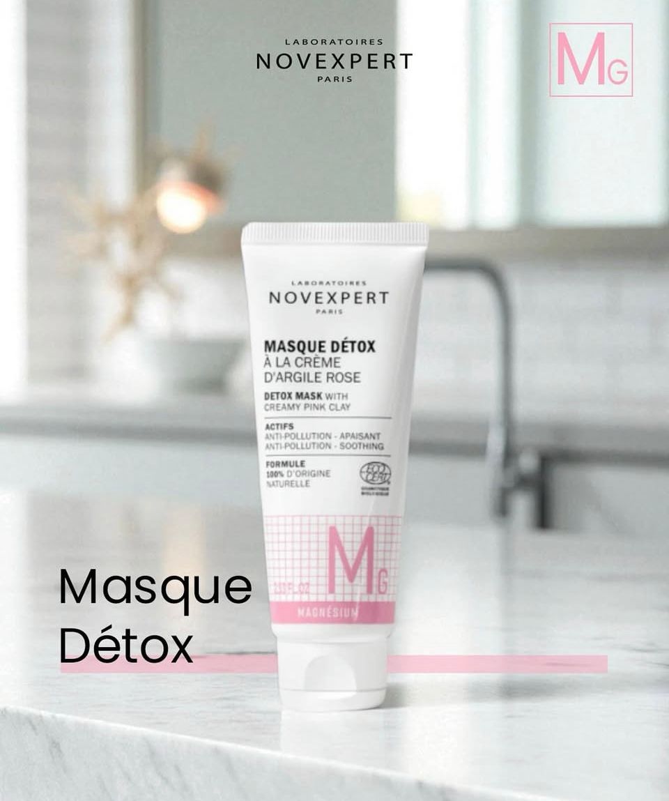 Novexpert Masque Détox à la Crème d’Argile Rose 75ml