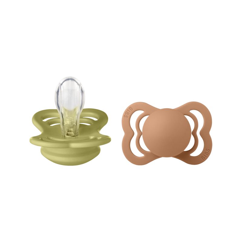 BIBS 2 SUCETTES SUPREME COLLECTION MEADOW EARTH 