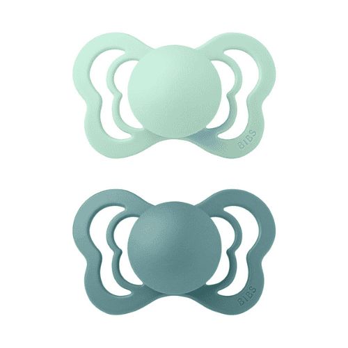  BIBS 2 SUCETTES COUTURE PACIFIER NORDIC MINT ISLAND