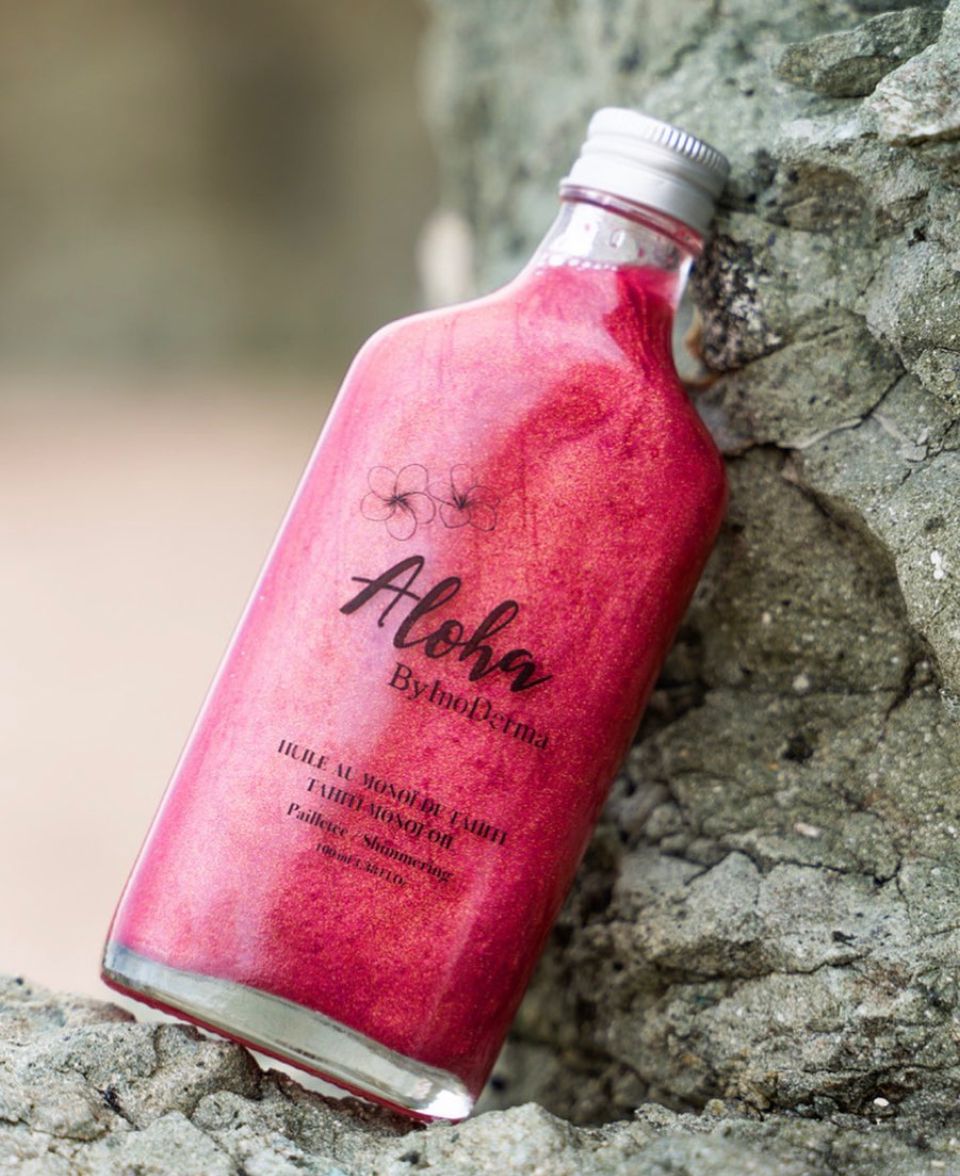  INODERMA ALOHA HUILE DE MONOI DE TAHITI PAILLETEE GOLD 100ML